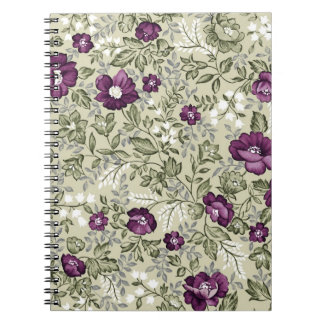 Violet bloemen design notitieboek