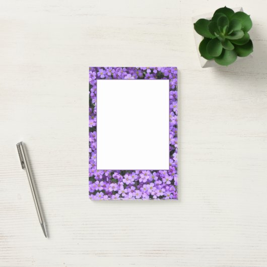 Violet bloemen ingelijst post het merkt viooltjes  post-it® notes (Kantoor)