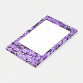 Violet bloemen ingelijst post het merkt viooltjes  post-it® notes (Schuin)