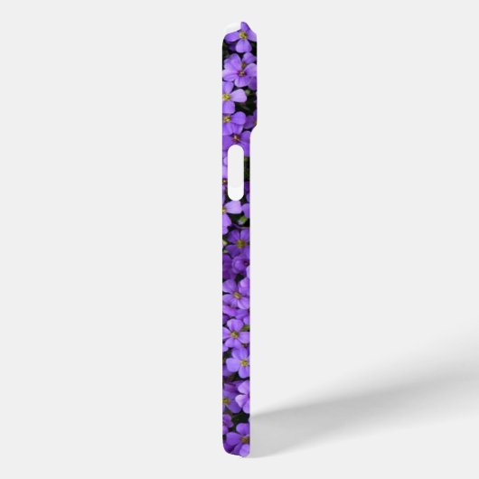 Violet Bloemen iPhone Case Viooltjes (Achterkant / Rechts)