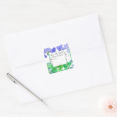 Violet Bloemen Kruidenthee Blend Blank Vierkante Sticker (Envelop)