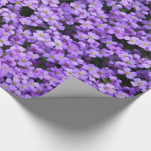 Violet Bloemen Wrapping Papieren Viooltjes Cadeaupapier (Hoek)