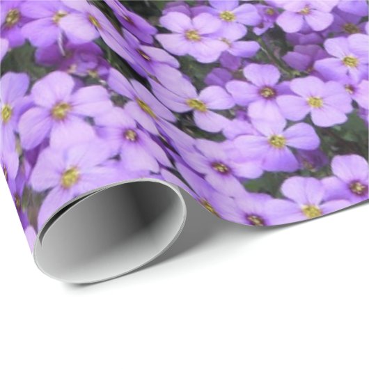 Violet Bloemen Wrapping Papieren Viooltjes Cadeaupapier (Rol Hoek)
