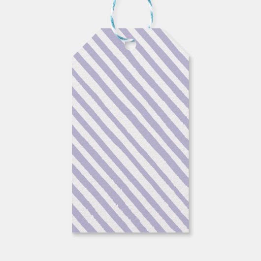 Violet bloemenbruiloft dank u gunst cadeau labels cadeaulabel (Achterkant)