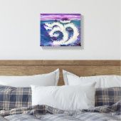 Violet Bloom - Om Canvas Schilderij Afdruk (Insitu (Slaapkamer))