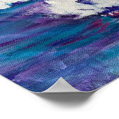 Violet Bloom - Om Canvas Schilderij Poster (Hoek)