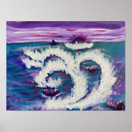 Violet Bloom - Om Canvas Schilderij Poster