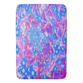  Violet Blue en Lime Green Flowers Badmat (Voorkant Verticaal)