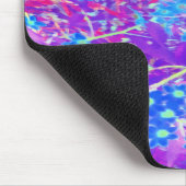 Violet Blue en Lime Green Flowers Muismat (Hoek)