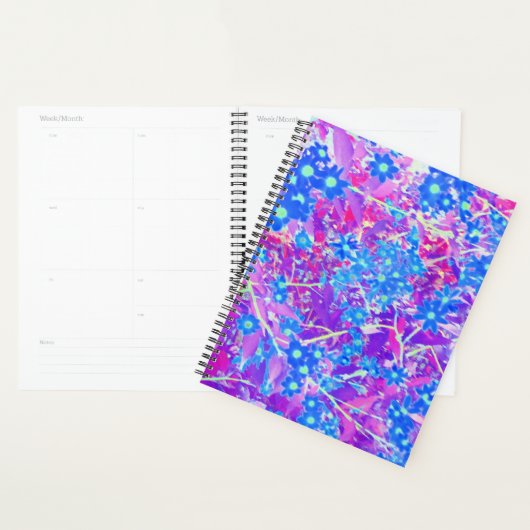  Violet Blue en Lime Green Flowers Planner (Display)