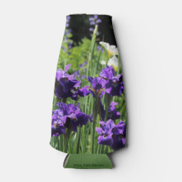 Violet Blue en White Siberian Iris Flesjeskoeler