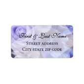 Violet Blue Florals Etiket (Voorkant)