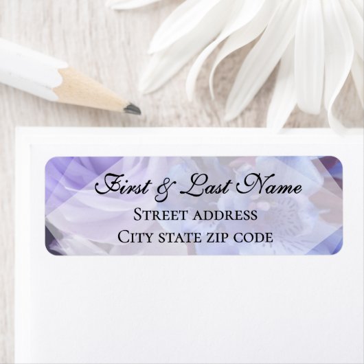 Violet Blue Florals Label (Insitu)