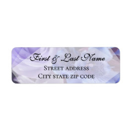Violet Blue Florals Label