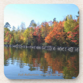 Violet Blue Oranje Sunset op het Vermilionmeer Bier Onderzetter