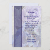 Violet Blue Rose Floral Birthday Card Kaart (Voorkant / Achterkant)