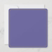 Violet Blue Rose Place Setting Card Notitiekaartje (Achterkant)