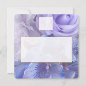 Violet Blue Rose Place Setting Card Notitiekaartje (Voorkant)