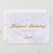 Violet Blue Rose Secret Gardens Birthday Card Kaart (Achterkant)