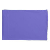Violet Blue Solid Plain Color Kussensloop (Achterkant)
