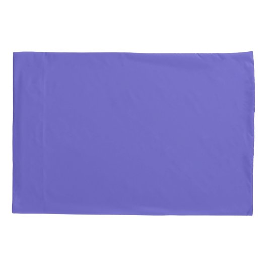 Violet Blue Solid Plain Color Kussensloop (Achterkant)
