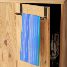 Violet Blue Stripe keukenhanddoek