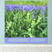 Violet Bluebell Canvas Afdruk (Insitu (Houten vloer))