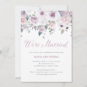 Violet Blush | Bloemrijke viering na het huwelijk Kaart (Voorkant)