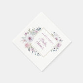 Violet Blush | Floral Baby shower Servet (Hoek)