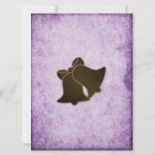 Violet Boho rustieke bruiloft Kaart (Achterkant)