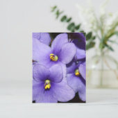 Violet Boquet Briefkaart (Staand voorkant)