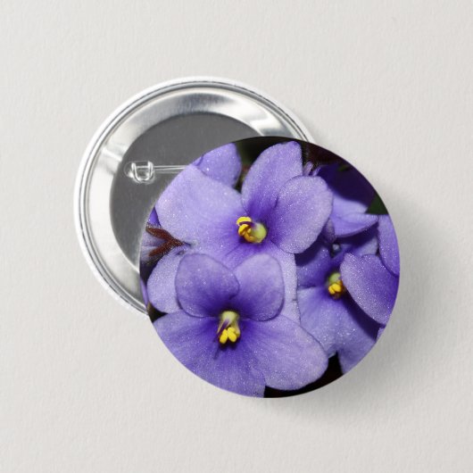 Violet Boquet Ronde Button 5,7 Cm (Voorkant /achterkant)