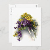  Violet Bouquet Briefkaart (Voorkant / Achterkant)