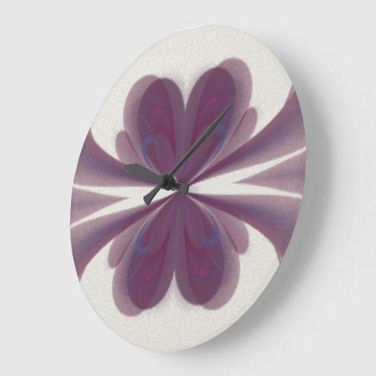 Violet Bow Fractal Clock Grote Klok (Hoek)