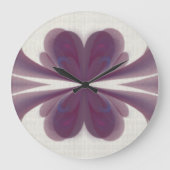 Violet Bow Fractal Clock Grote Klok (Voorkant)
