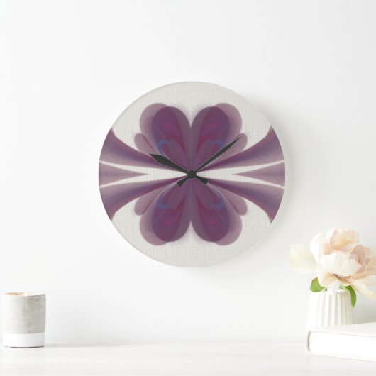 Violet Bow Fractal Clock Grote Klok (Huis)