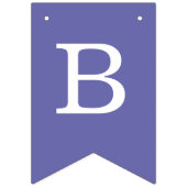 Violet Bruiloft Bruid en bruidegom Namen Eenvoudig Vlaggetjes (Eerste vlag)