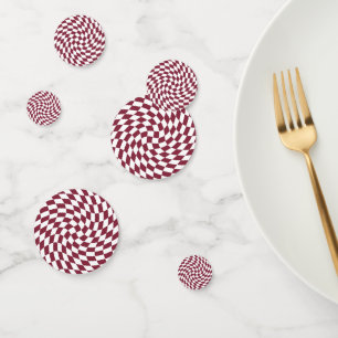 Violet Burgundy Wedding Collectie Checkered Confetti