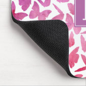 Violet Butterflies Patroon Muismat (Hoek)