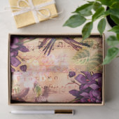  Violet Butterfly Ephemera-ontkoppeling Tissuepapier (Geschenk)