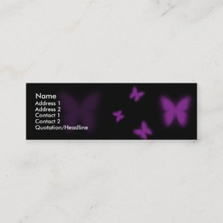 Violet Butterfly Mini Visitekaartje