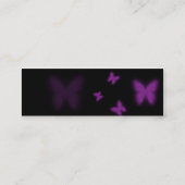 Violet Butterfly Mini Visitekaartje (Achterkant)