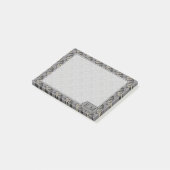  Violet Butterfly Pattern - Gepersonaliseerd Post-it® Notes (Schuin)