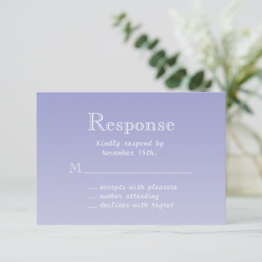 Violet Butterfly RSVP (Staand voorkant)