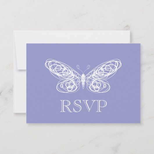 Violet Butterfly RSVP (Achterkant)