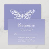 Violet Butterfly RSVP (Voorkant / Achterkant)