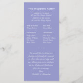 Violet Butterfly Wedding Programme Programmakaart (Achterkant)
