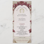 Violet Calla Lilies Wedding Program Art Nouveau Programmakaart (Voorkant)