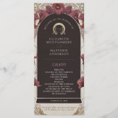 Violet Calla Lilies Wedding Program Art Nouveau Programmakaart (Voorkant)