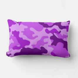 Violet Camo patroon lendenkussen Kussen